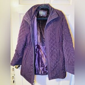 Braefair Women’s Purple Quilted Coat, L‎